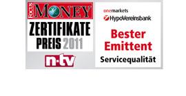 2010 FOCUS MONEY Certificate Awards – 1st place, Best Issuer: Express Vertificates